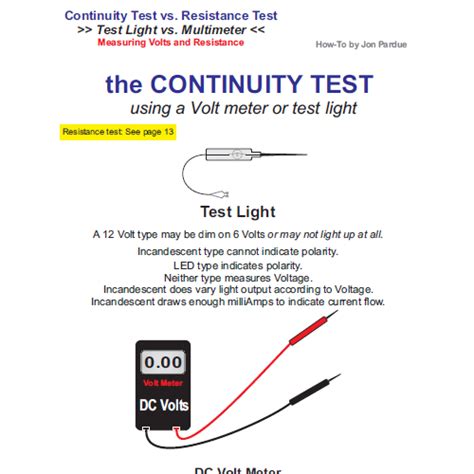 How to Check Continuity Test 的图像结果