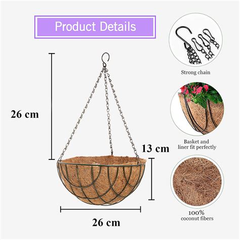 Coir Hanging Basket | 10 Inch Hanging Planter | coirgarden – Coir Garden