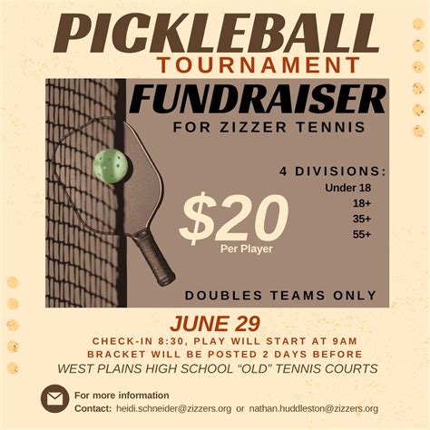 Zizzer PICKLEBALL Tournament, 602 E Olden St, West Plains, 29 June 2024 ...