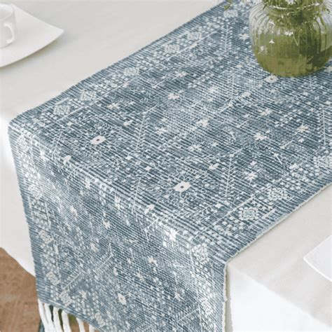 Buy Verdant Fringe Table Runner Online In India - TROOST | TROOST
