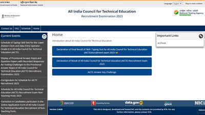 AICTE DEO, LDC results of skill and typing tests 2023 announced on ...