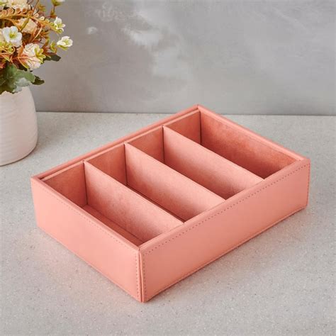 Buy Orion Emma Faux Leather 4-Compartment Tray from Home Centre at just ...