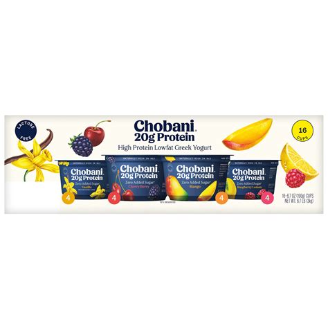 Chobani 20g Protein Variety 16/6.7 Ounce Cups - $8.97 at Costco