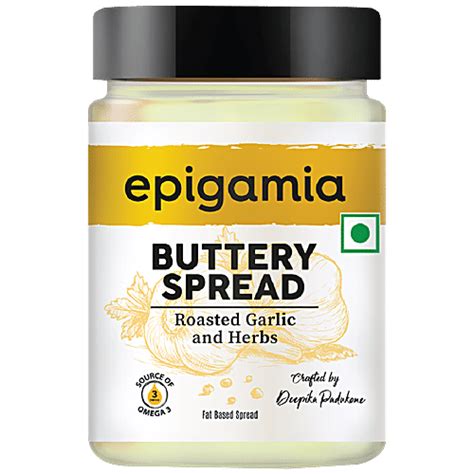 Buy Epigamia Buttery Spread With Roasted Garlic & Herbs - Omega 3 Rich ...