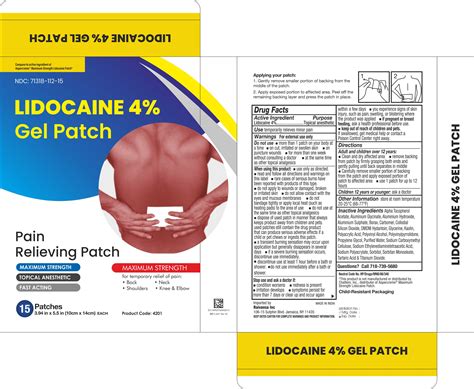 DailyMed - LIDOCAINE 4% GEL PATCH patch