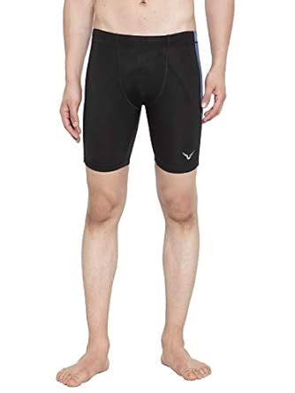 Buy Invincible Men’s Pro Compress Shorts Black/Blue at Amazon.in
