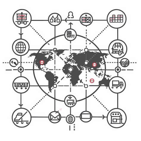 Un réseau mondial de logistique reliant différents modes de transport ...