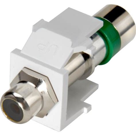 Leviton QuickPort Compression RCA Connector - Black Insert : Amazon.in