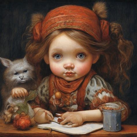 "Giclee print:Fantasy, The Creep of Laziness-kaya de-vochka by Diane ...