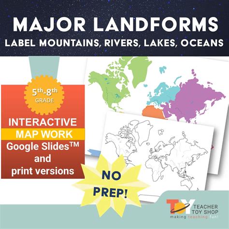 Landform Map Worksheet 的图像结果