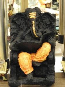 KD black and orange ganesh Sticker Poster|hindu gods poster|Ganesh ...