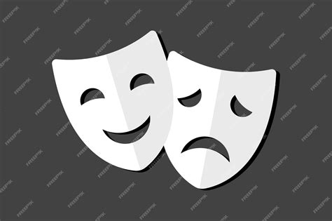 Happy And Sad Drama Faces