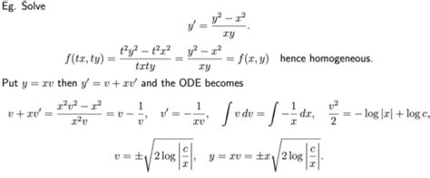 Image result for Linear ODEs Examples