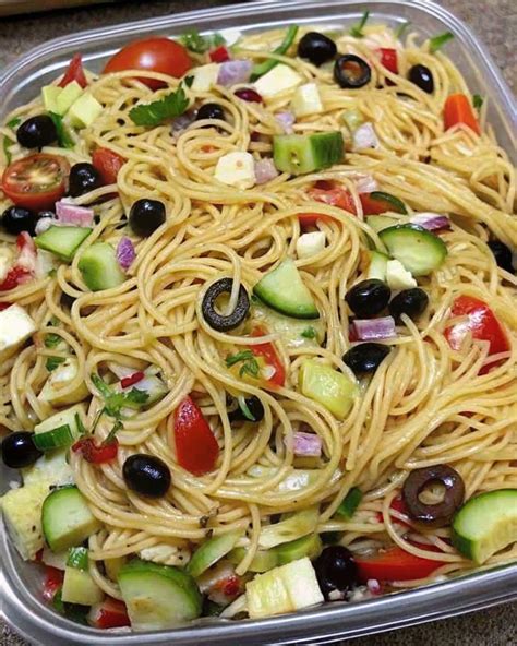Cold Spaghetti Pasta Salad