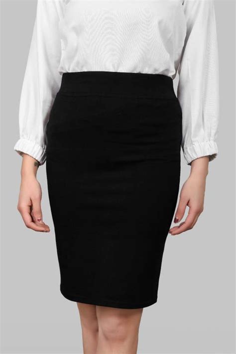 VASTRA SOUNDARYA Solid Women Pencil Black Skirt - Buy VASTRA SOUNDARYA ...