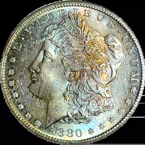1880-S Morgan Silver Dollar NGC MS-64 - COLORS - Bob Paul Rare Coins