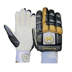 Buy HOUND Black Golden Split Finger Players Cricket Batting Gloves ...