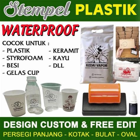 Jual STEMPEL PLASTIK FLASH OTOMATIS / STYROFOAM / MIKA / KAYU - Tinta ...