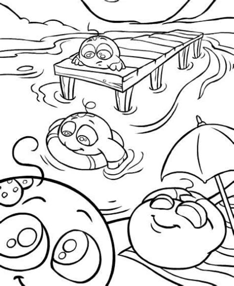 Neopets - Kiko Lake Colouring Pages