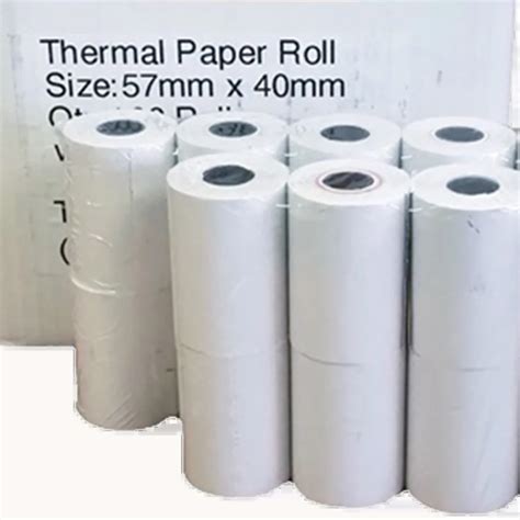 Thermal Paper Rolls 57X40 55GSM (100 Per Box) | HowzitSA.com
