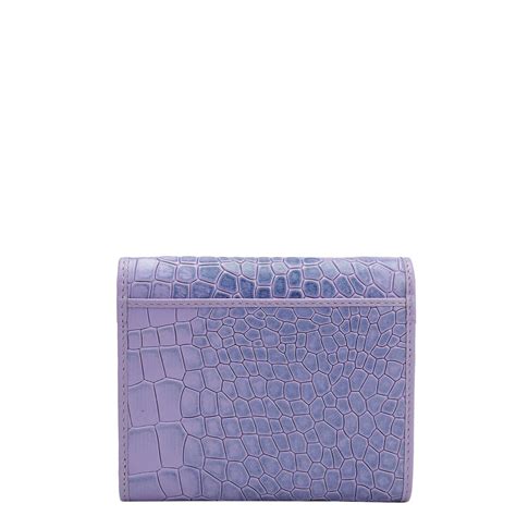 Croco Leather Ladies Wallet - Purple Haze – Da Milano