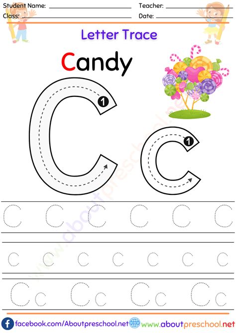 Letter C Tracing Worksheet - Printable And Enjoyable Learning