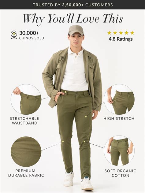 Buy Men Green Slim Fit Chinos