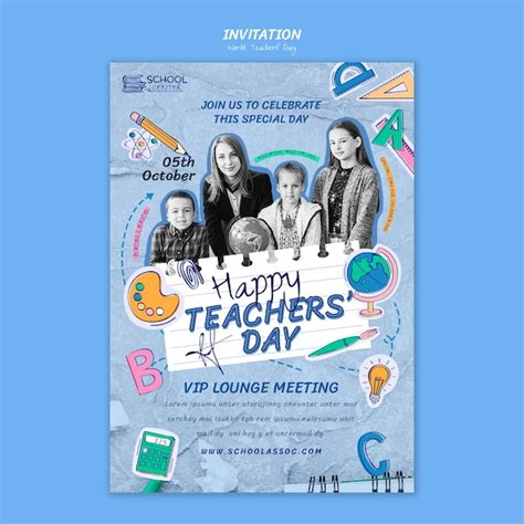 World teachers' day template design | Free PSD