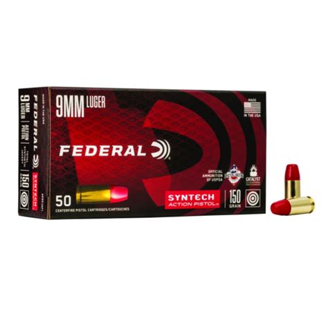 Federal American Eagle 9mm Syntech Jacket Flat, 32,80