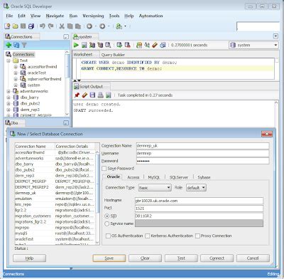 Image result for SQL Developer Database Connection