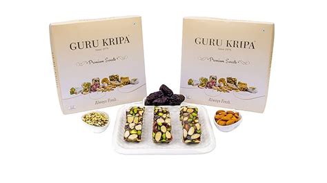 Guru Kripa Sion's Dry Fruit Mithai (Khajur Dry Fruit Mithai, 500g ...