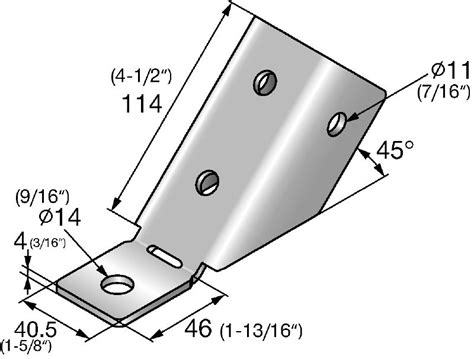 MT-AB-L 45 Angle brace - System connectors and interfaces - Hilti India