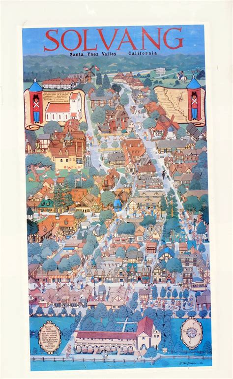 Solvang Map | Solvang, California collage, Solvang california