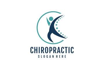 Chiropractic logo design element idea with creative concept high ...