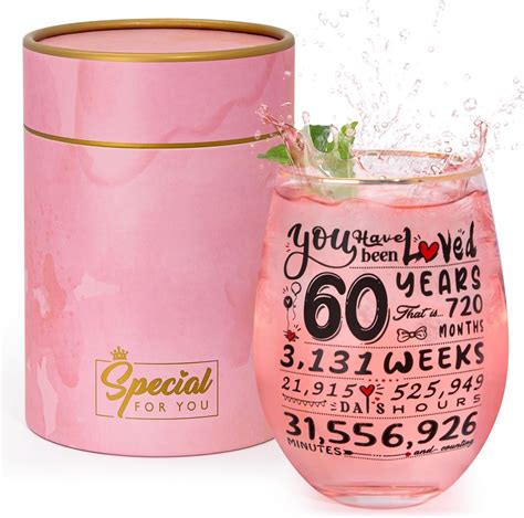 60th Birthday Gifts for Women - Funny 1966 Engraved 60th Birthday Gifts ...
