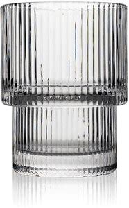 JAY RAMDEV SELLER Style Glass Cups Unique Ribbed Vintage Cocktail ...
