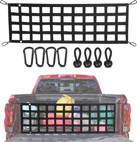 Amazon.com: Tailgate Net for Pickup Truck Bed - Cargo Trucks Bed Divider for Full Size Truck 60 ...