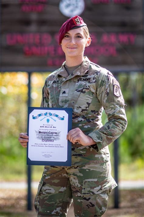 Sky Soldier makes history as first active-duty female Army sniper ...