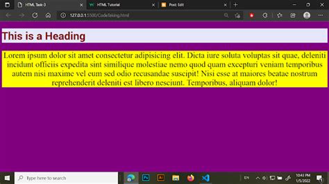 Image result for Sample of HTML Task