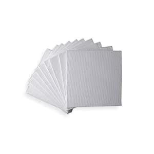 SKYHawk 4" x 4" Cotton Medium Grain Primed Small Canvas Board for ...