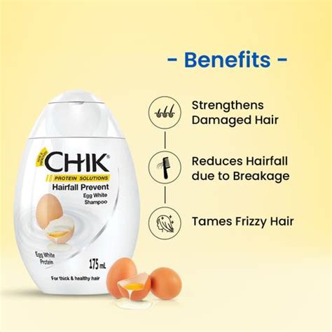 Chik Protein Solutions Hair Fall Prevent Shampoo, With Egg White ...