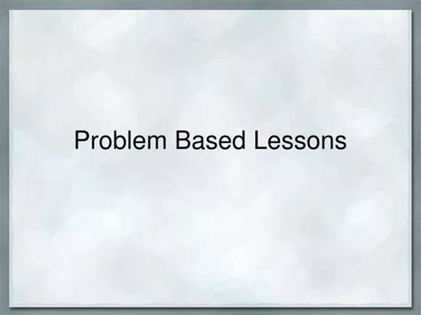 Image result for Problem-Based Lessons