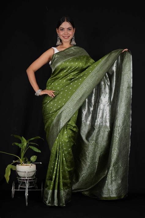 Banarasi Allover Zari Weaving ready to wear saree