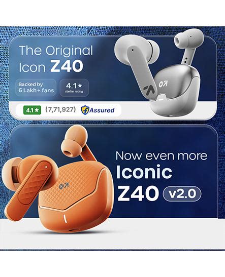 GoBoult Z40 V2 Solar Orange TWS Earbuds | 70H Playtime & Gaming Mode