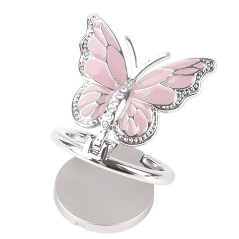 Omorro Ring Holder Finger Kickstand - Bling Metal Cute Butterfly Cell ...