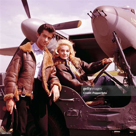 American actor George Chakiris and Austrian actress Maria Perschy ...