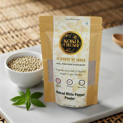 Buy Malnad White Pepper Powder Online | Fresh-Ground, Preservative-Free ...