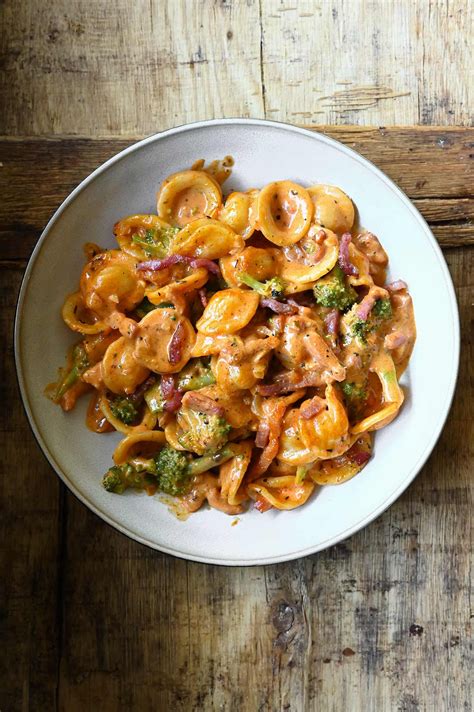 Spicy Bacon Broccoli Orecchiette | Recipe | Pasta dishes, Spicy pasta ...