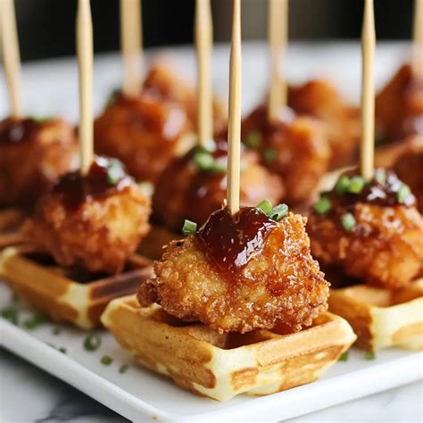 Mini Chicken and Waffles Recipe: Bite-Sized Party Favorite