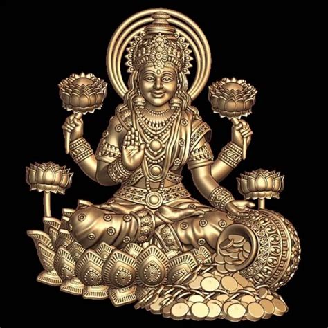 Exquisite Laxmi 3D Model STL Download - Divine Beauty